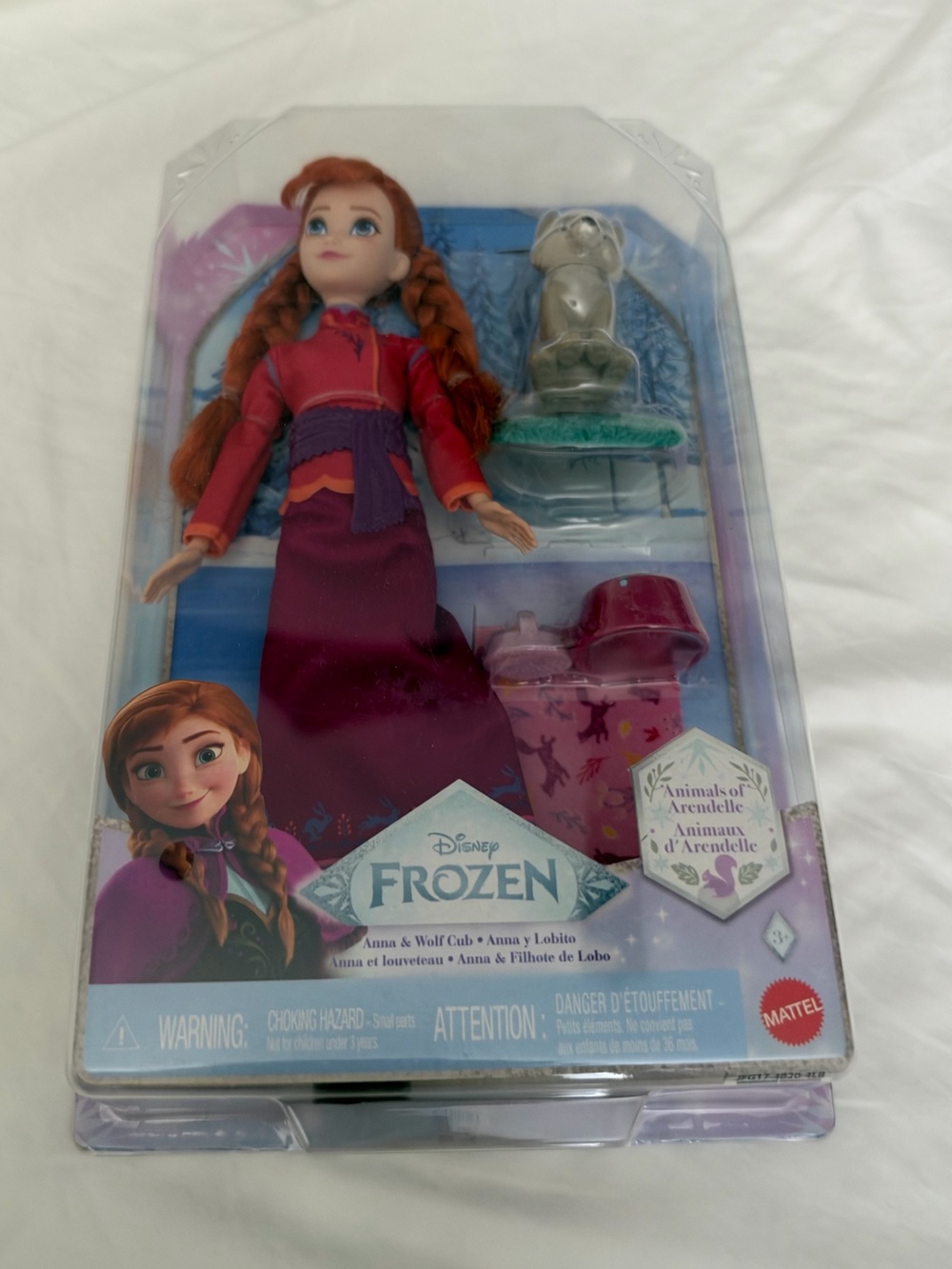 Disney Frozen Anna Doll with Wolf Cub